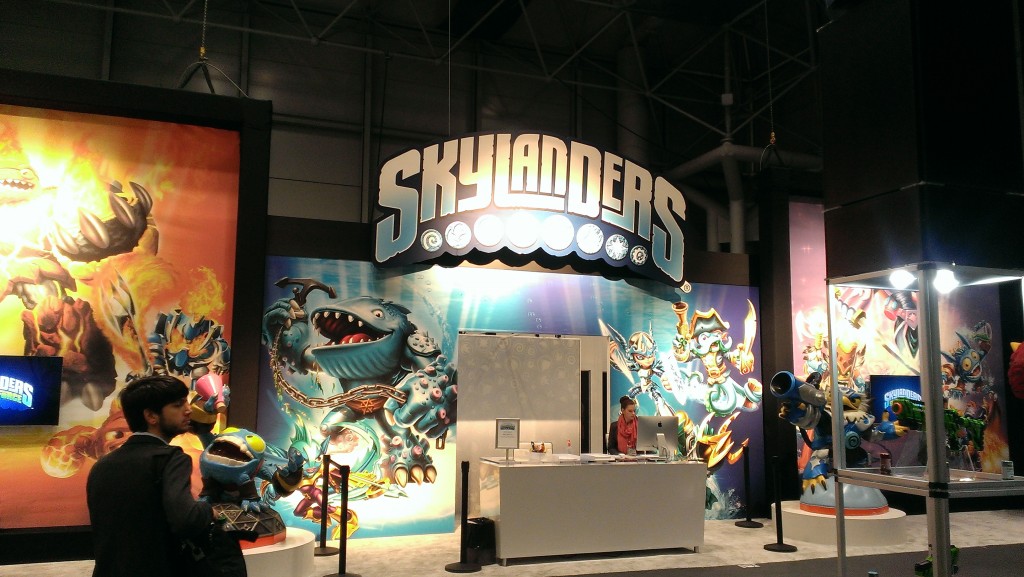 Skylanders had their own corner. I kinda thought they'd be over by now...