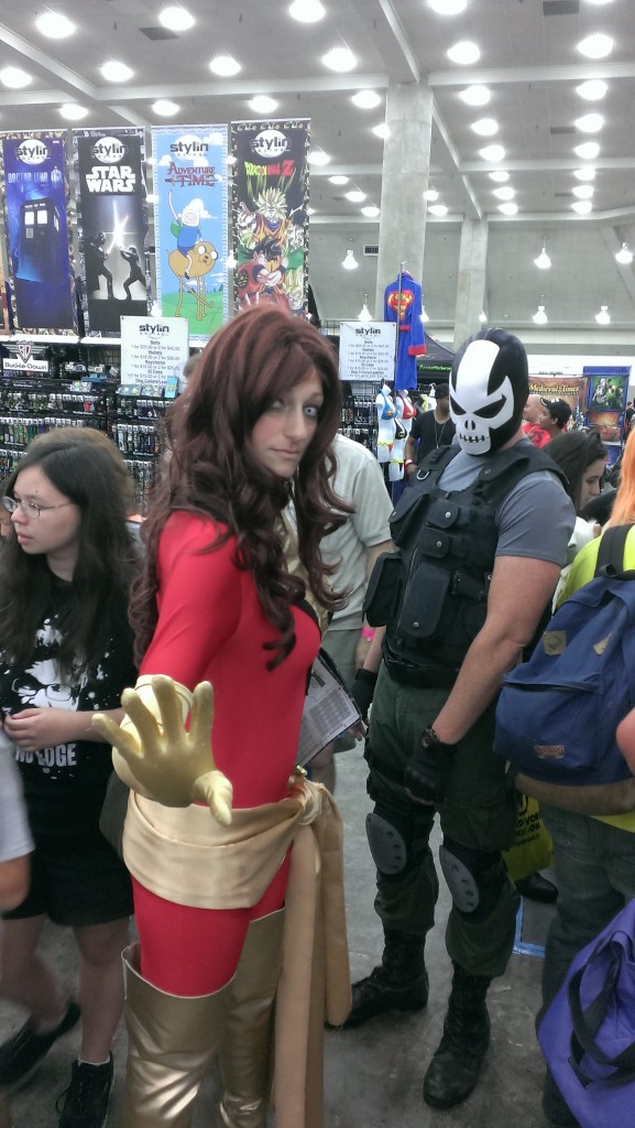 Dark Phoenix, getting checked out by Crossbones