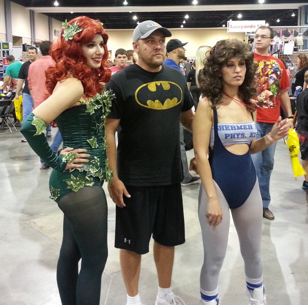 Poison Ivy and Lisa from Weird Science. I love the look on that dude's face!