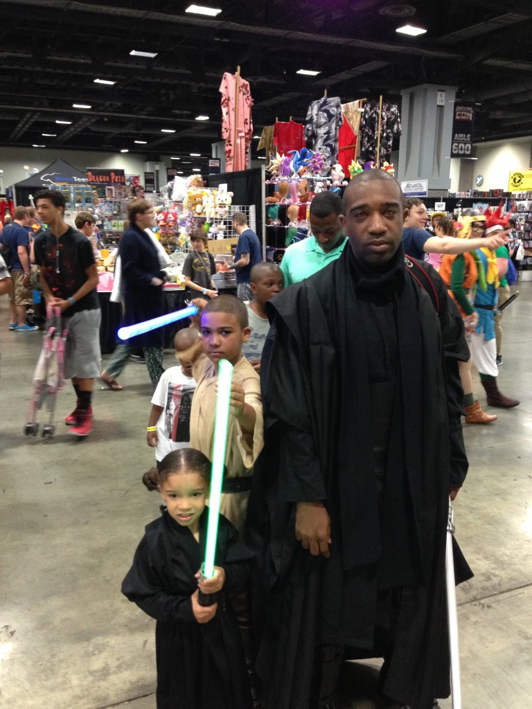 Black Jedi Family. I love that little girl so much!
