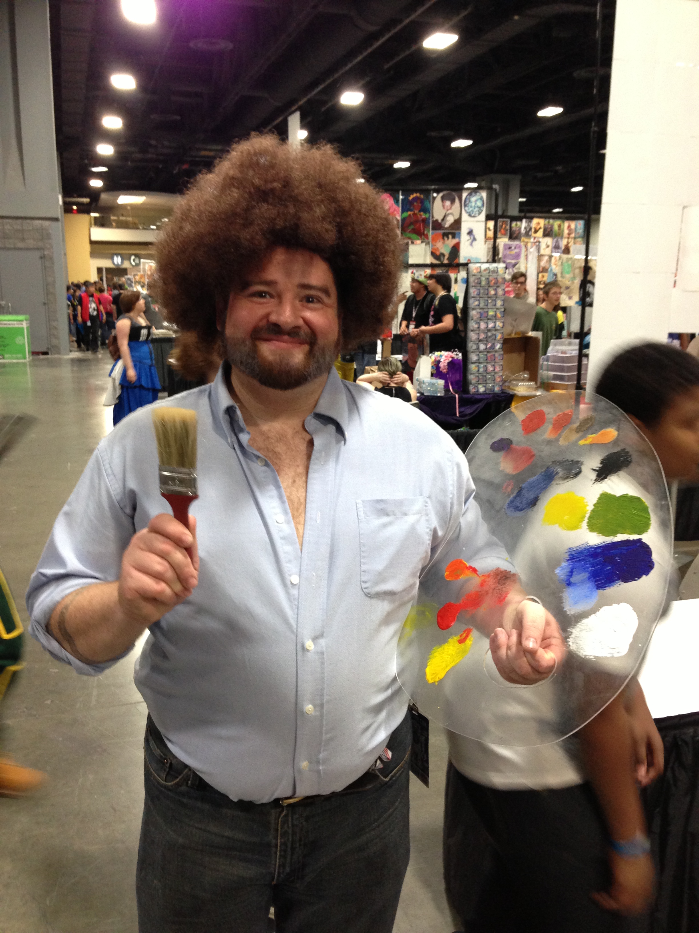 Bob Ross and his happy little trees