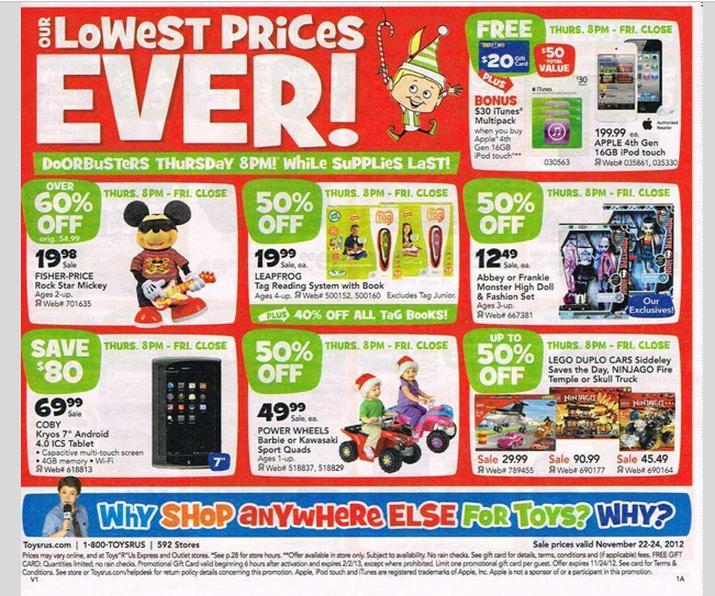 Toys r us black friday sale 2018 flyer